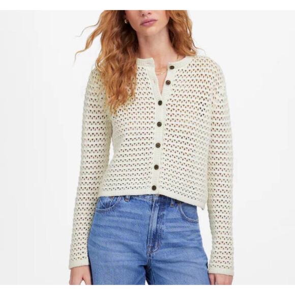 Madewell Sweaters - NWT Madewell Open-Stitch Crewneck Sweater
In Lighthouse Size XXS